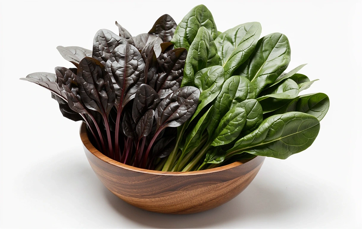 Leafy greens high in vitamin K